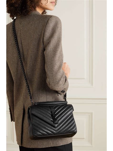 medium leather matellasé collège shoulder bag ysl|COLLEGE MEDIUM IN QUILTED LEATHER .